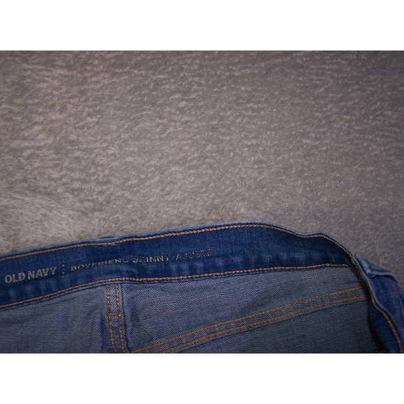 Old Navy Jeans Women's Size 6 30X28 Regular Dark Wash Boyfriend Skinny - Picture 7 of 13